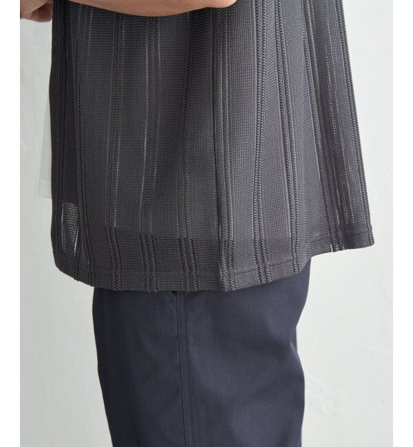 ikka「【接触冷感／吸水速乾】ラッセルカーディガン冷感インナーセット【2点セット】」|Tシャツ・カットソー|