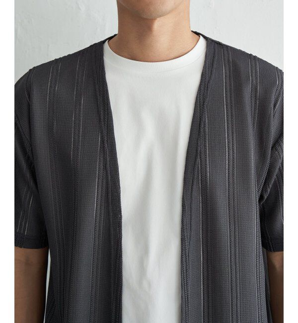 ikka「【接触冷感／吸水速乾】ラッセルカーディガン冷感インナーセット【2点セット】」|Tシャツ・カットソー|