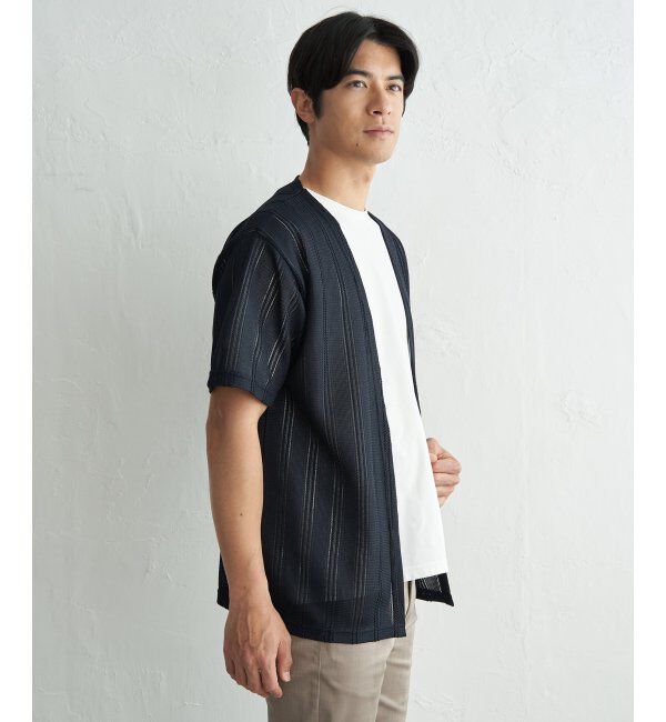 ikka「【接触冷感／吸水速乾】ラッセルカーディガン冷感インナーセット【2点セット】」|Tシャツ・カットソー|