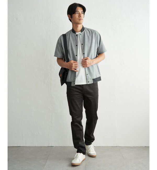 ikka「【イージーケア】半袖ブルゾン」|ブルゾン・スタジャン|