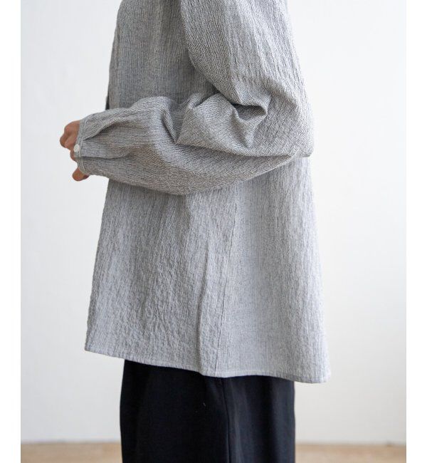 Lbc with Life「オーガニックコットン襟フリルブラウス」|シャツ・ブラウス|