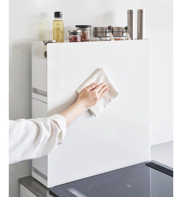 Lbc with Life「【tower】隠せる調味料ラック2段　」|食器・キッチングッズ|ホワイト