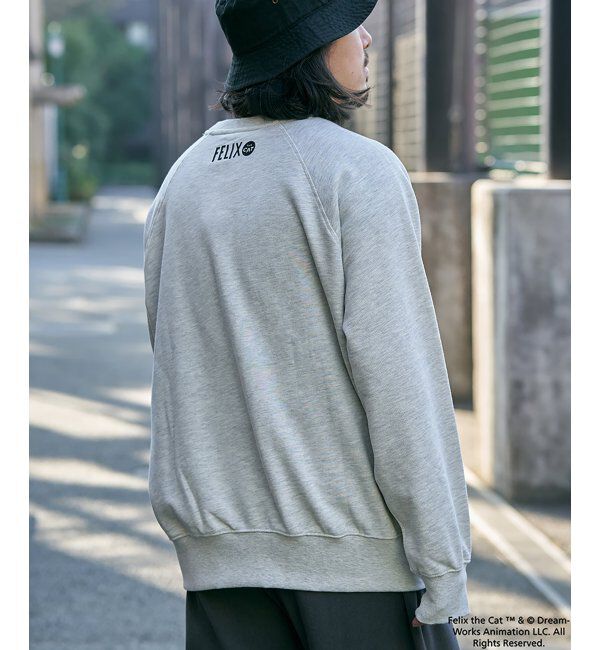 VENCE share style「Felix the cat フィリックス・ザ・キャット ラグランフロッキートレーナー」|スウェット・ジャージ|