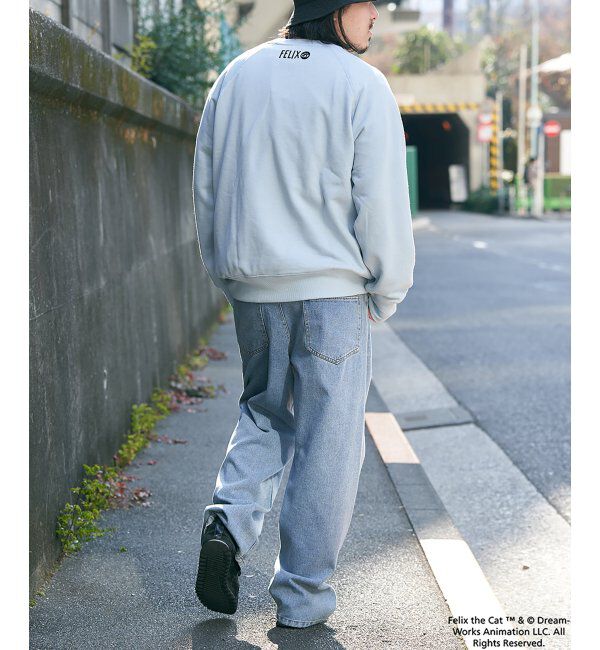 VENCE share style「Felix the cat フィリックス・ザ・キャット ラグランフロッキートレーナー」|スウェット・ジャージ|