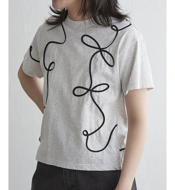 VENCE share style「コード刺繍Tシャツ」|Tシャツ・カットソー|