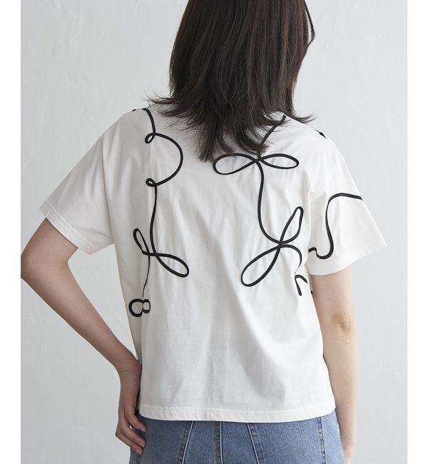 VENCE share style「コード刺繍Tシャツ」|Tシャツ・カットソー|