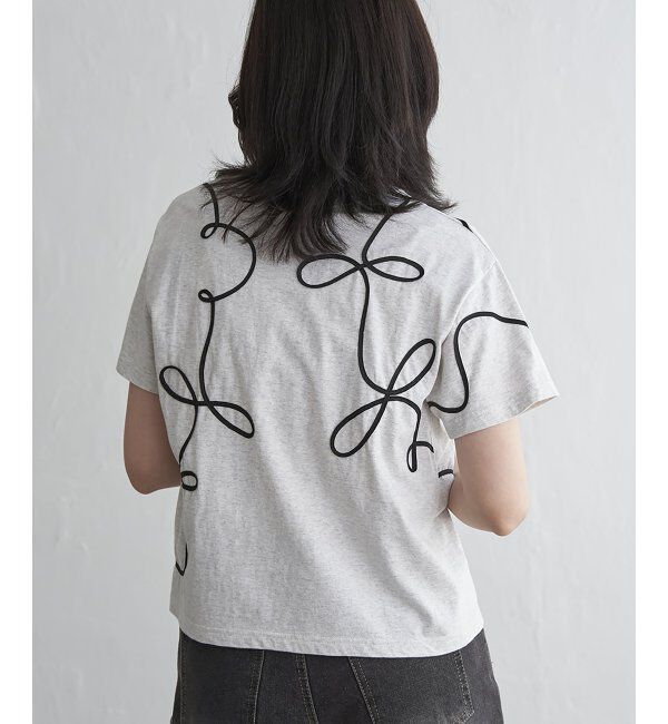 VENCE share style「コード刺繍Tシャツ」|Tシャツ・カットソー|