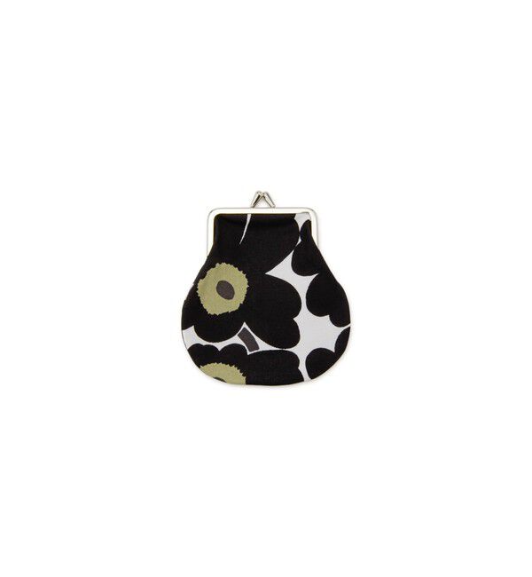 Marimekko「Mini Unikko / Pieni Kukkaro がま口ポーチ」|ポーチ|ホワイト&times;ブラック