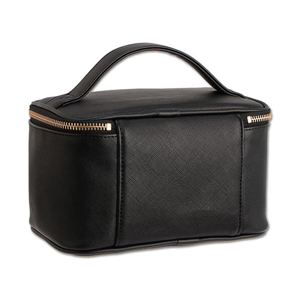  「マリークワント サフィアーノデイジーパッチ ミラーバニティ (H12.5&times;W20&times;D12.5cm)」|コスメ雑貨|