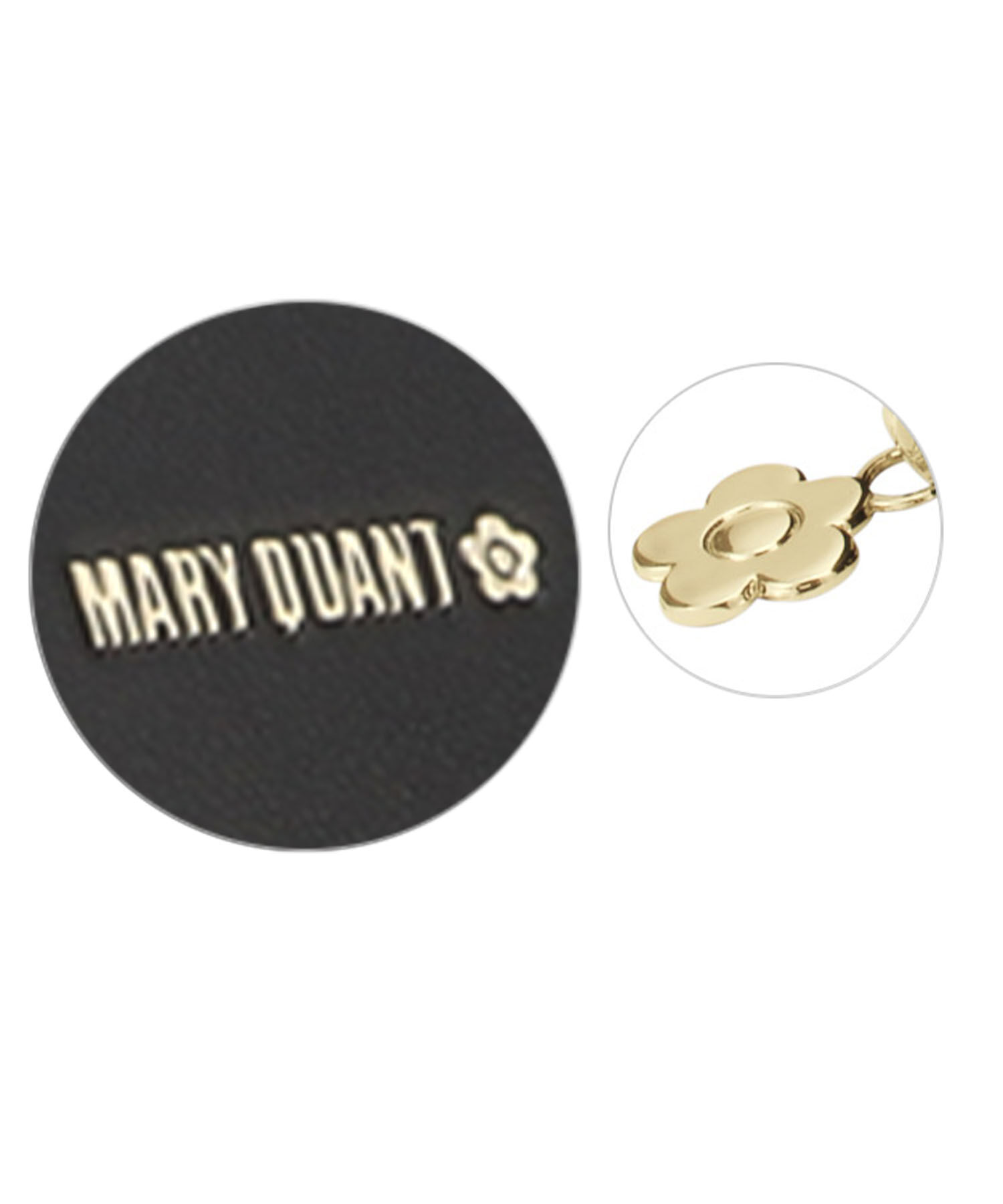 MARY QUANT「フリップサイドデイジー ラウンドポーチL」|ポーチ|