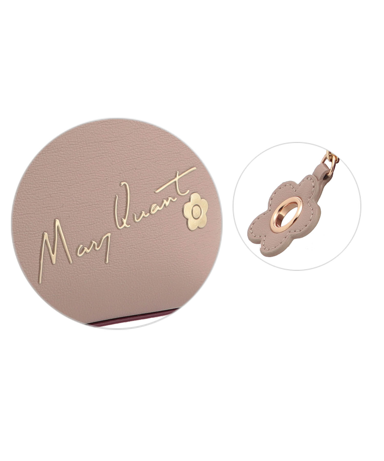 MARY QUANT「フリップサイドデイジー ラウンドポーチL」|ポーチ|