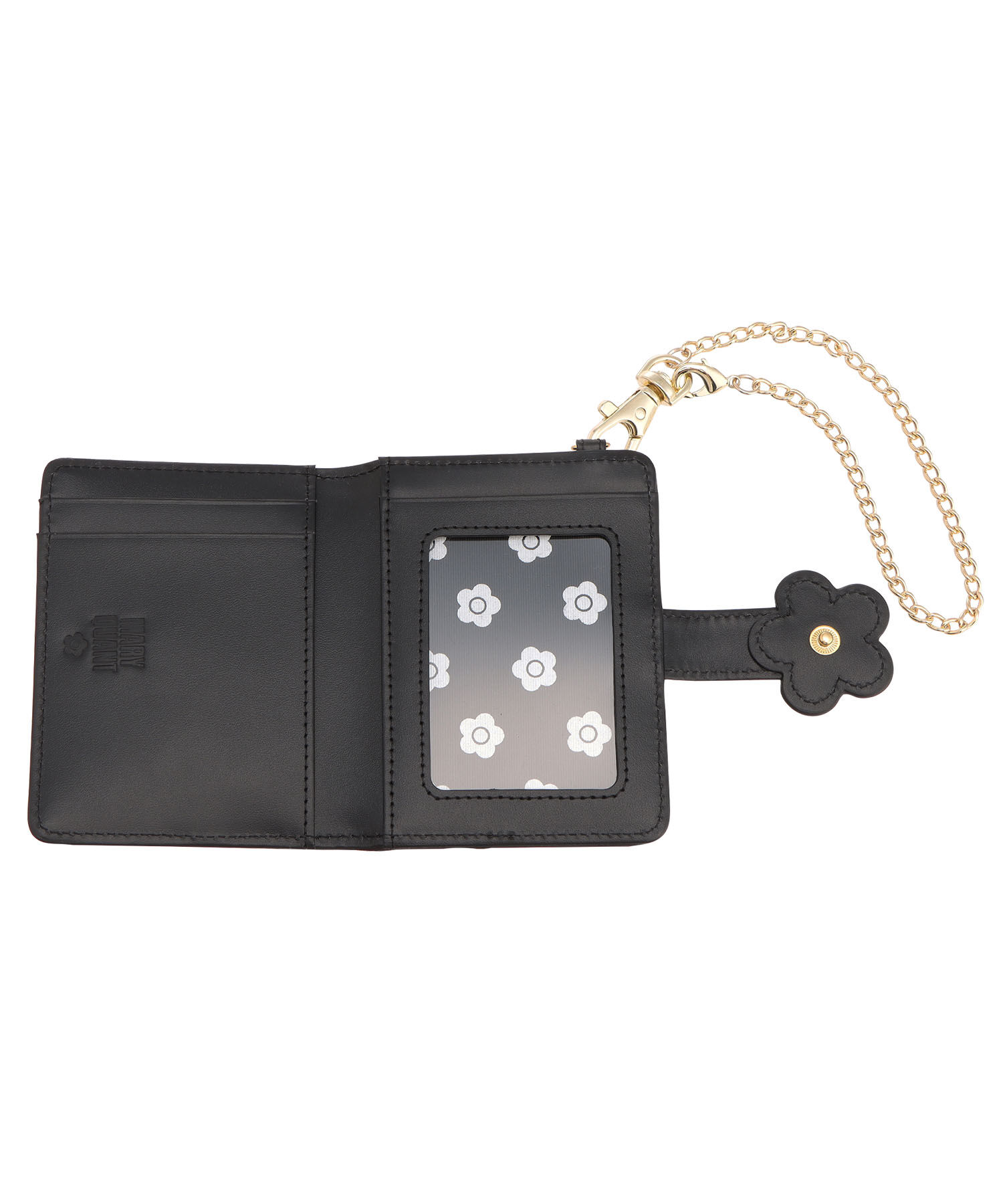 MARY QUANT「デイジーパッチスナップ2 パスケース」|定期入れ|