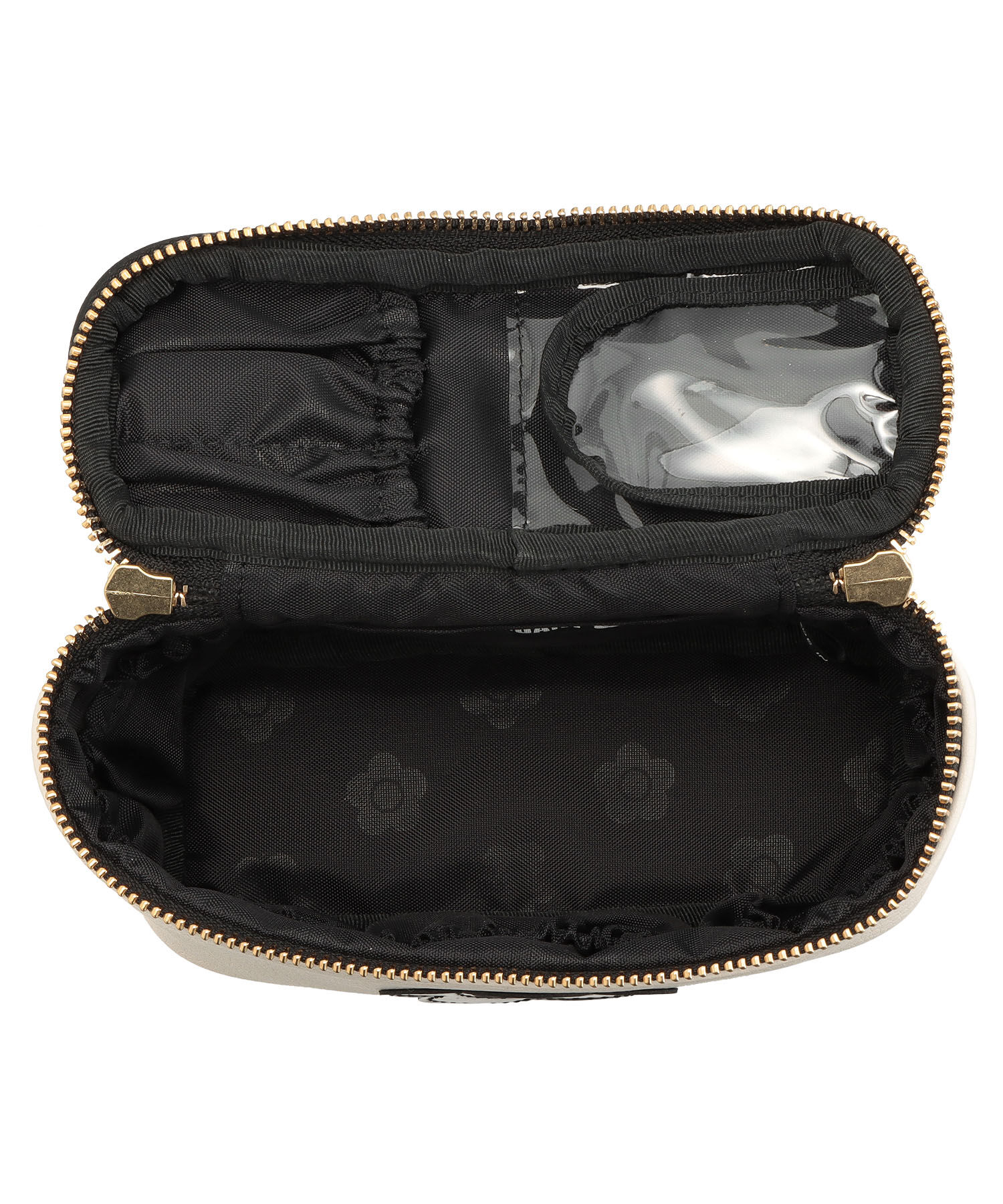 MARY QUANT「エナメルアイコンデイジーパッチ バニティ」|ポーチ|