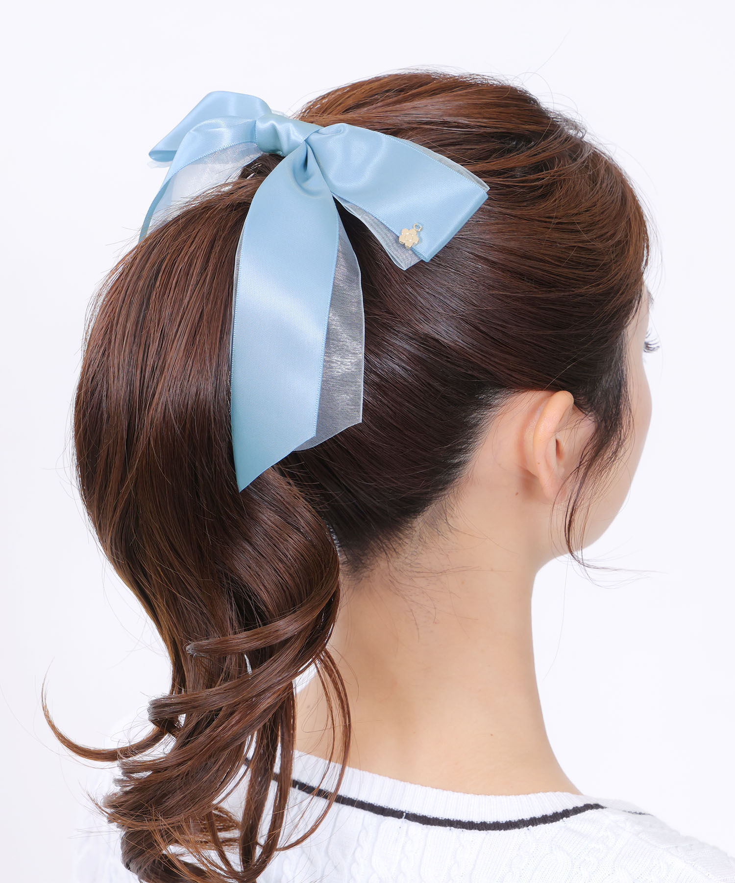 MARY QUANT「クラシカルリボン バレッタ」|その他|ブルー