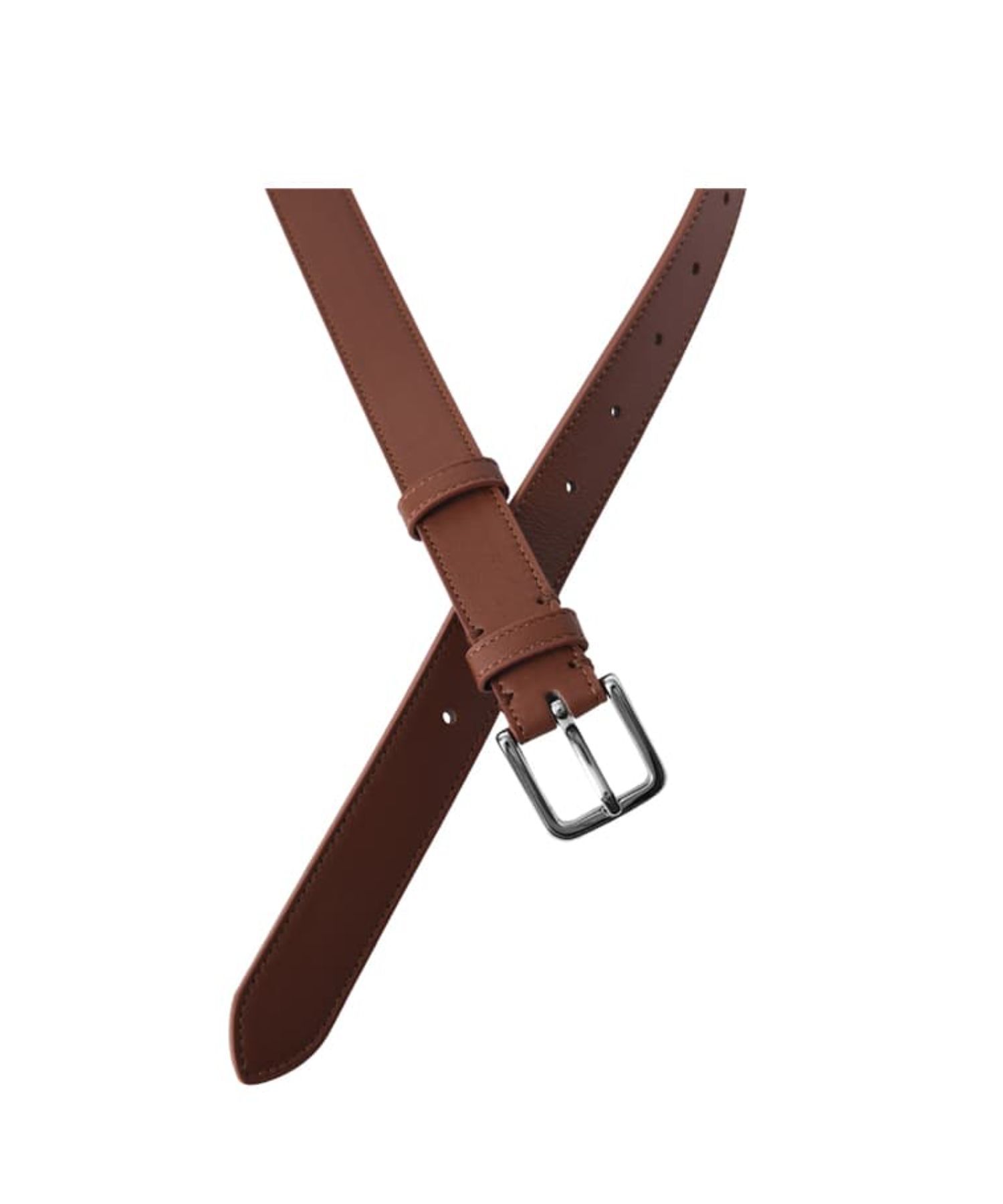 STYLE DELI「25mmスクエアオフバックルレザーベルト／SV金具」|ベルト|