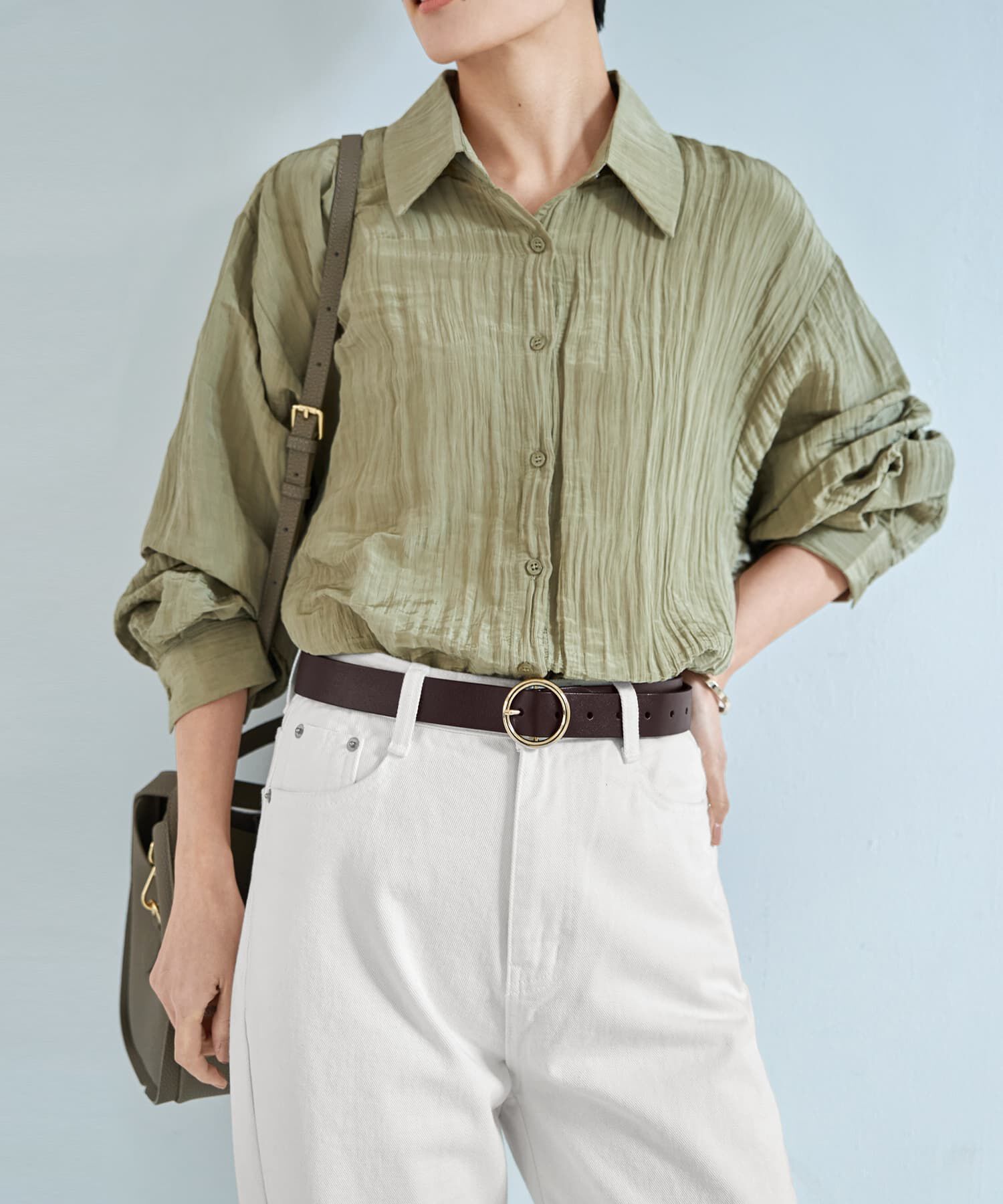 STYLE DELI「【DELI by】サークルバックル本革ベルト」|ベルト|