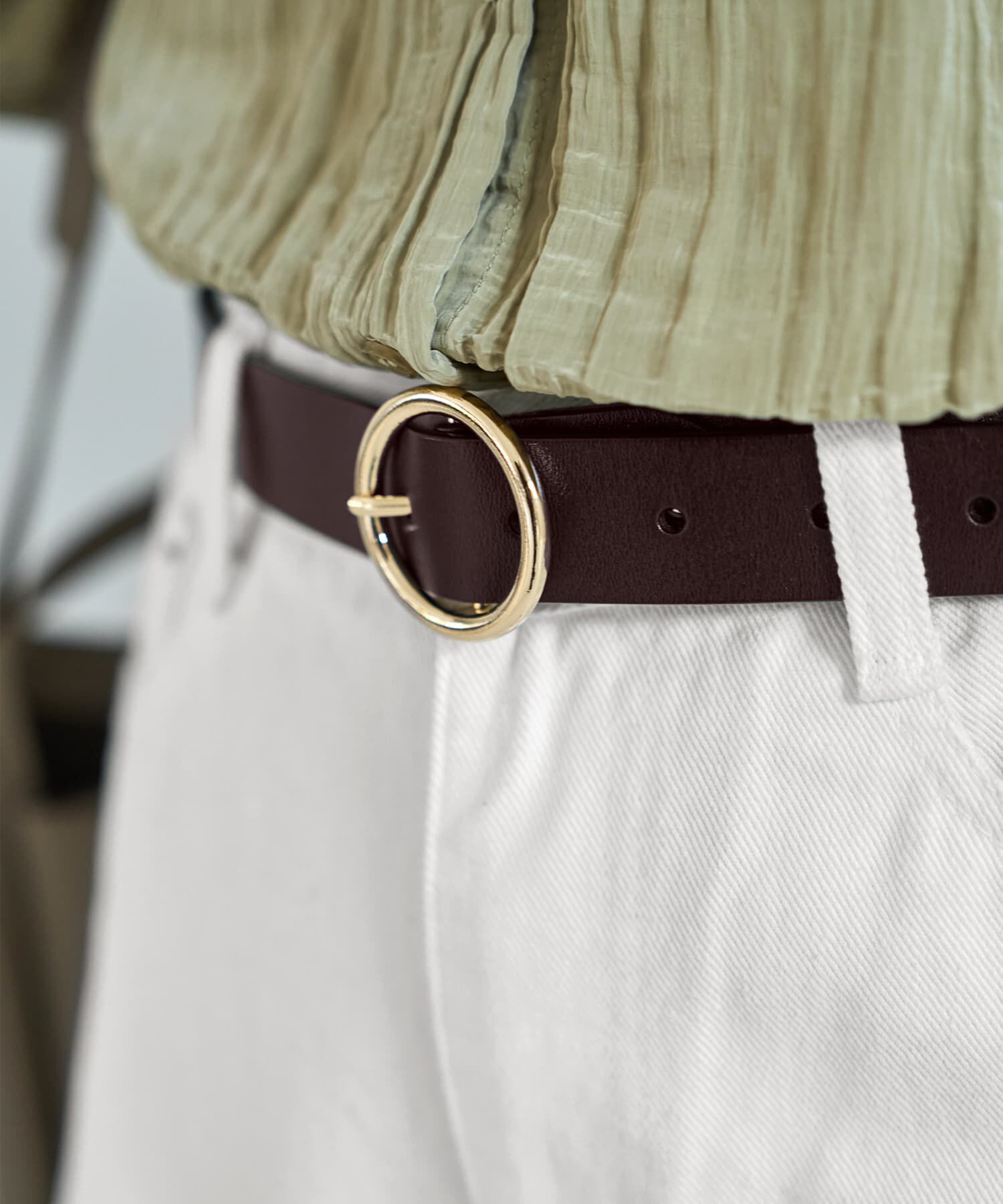 STYLE DELI「【DELI by】サークルバックル本革ベルト」|ベルト|