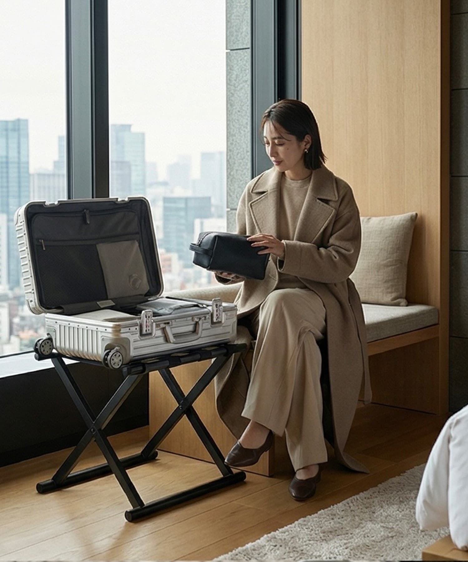 STYLE DELI「【DELI by】リアルレザーポータブルコスメポーチ」|ポーチ|