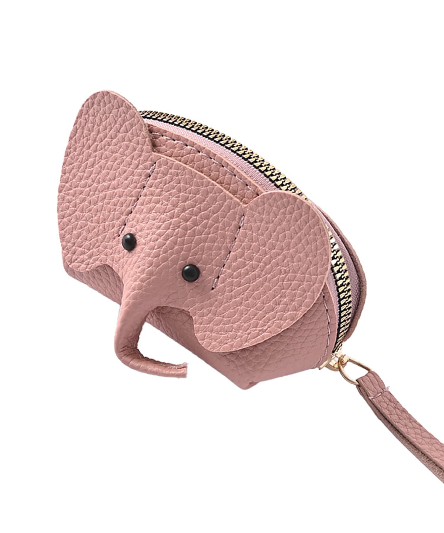 STYLE DELI「【BLK001】エレファントコインリストレット」|ポーチ|ピンク