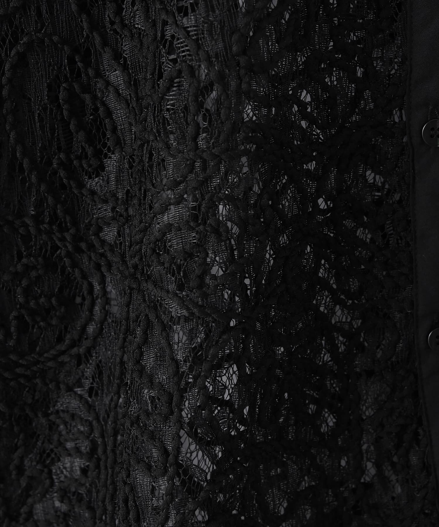 STYLE DELI「【BLK001】刺繍レースオーバーサイズシャツ」|シャツ・ブラウス|