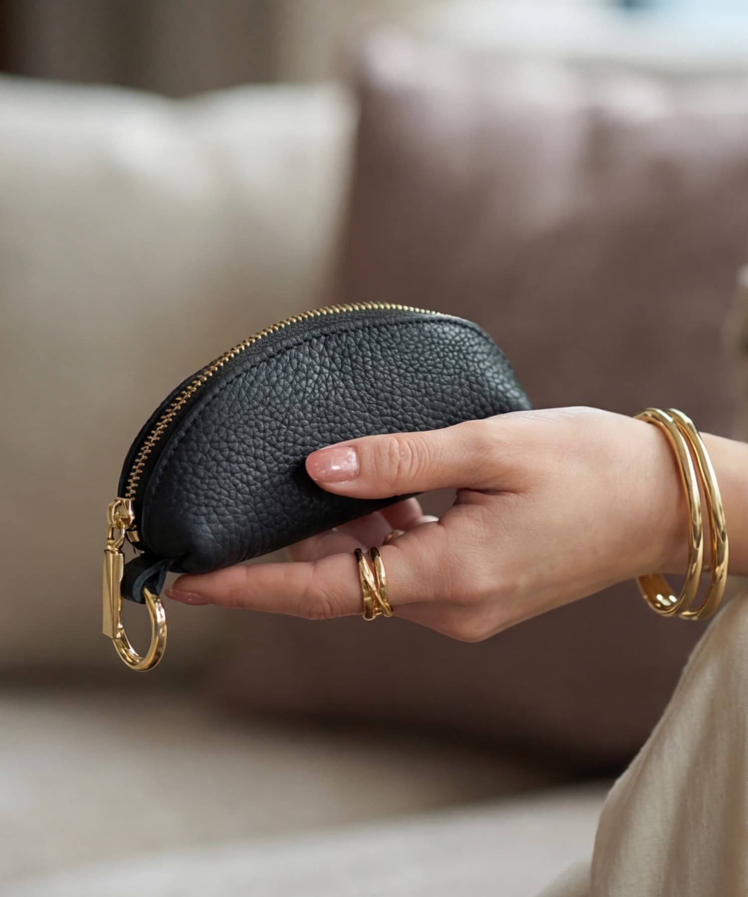 STYLE DELI「【DELI by】レザーミニキーポーチ＆コインケース」|コインケース|ブラック