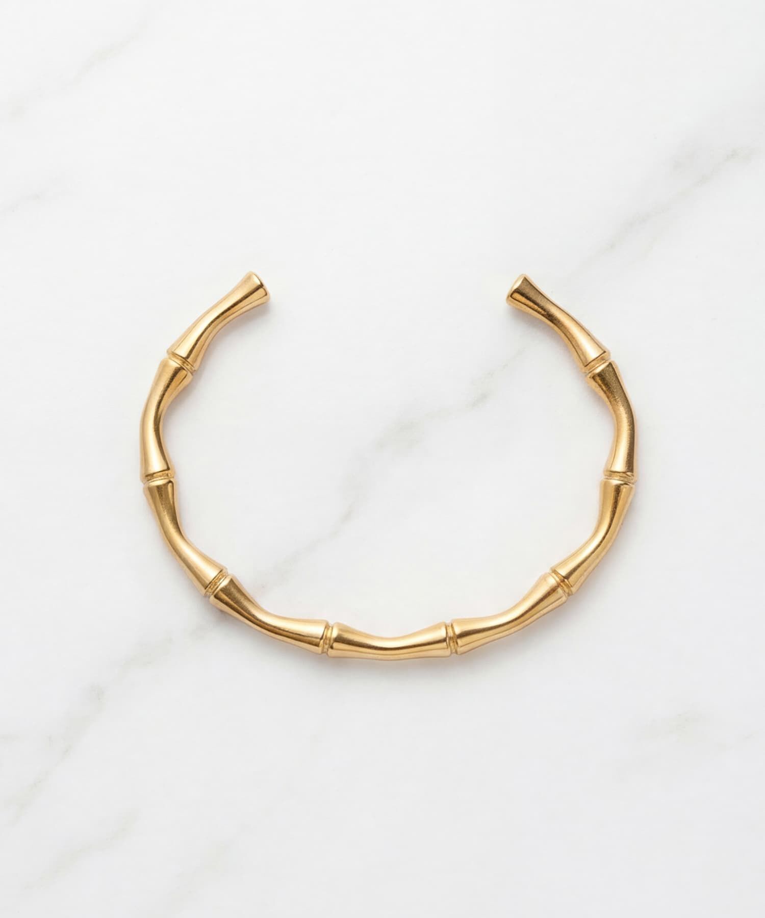 STYLE DELI「【DELI by】バンブーモチーフ・オープンバングル」|ブレスレット・バングル|