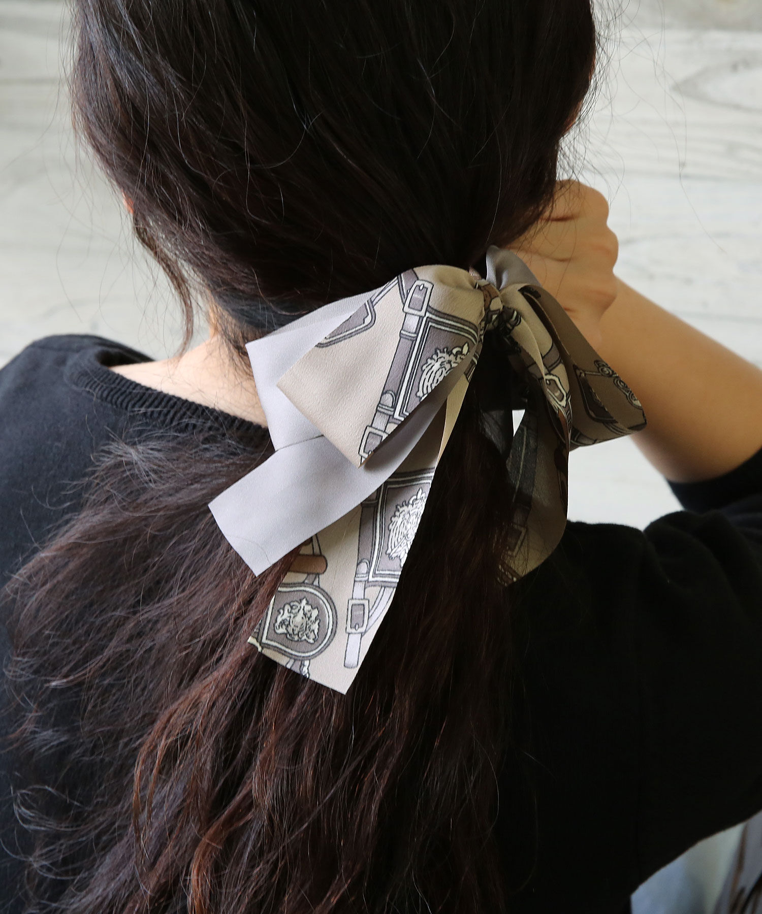 colleca la「レイヤード スカーフリボン バナナクリップ」|その他|