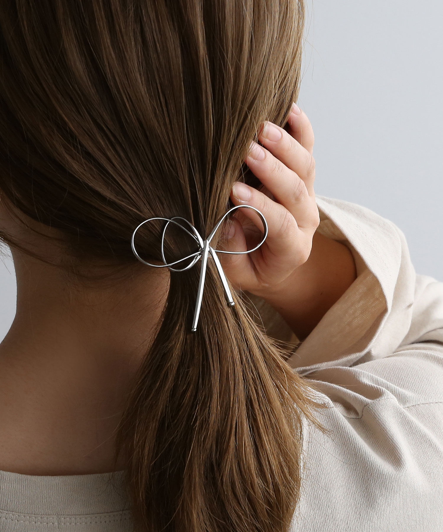  「レイヤードメタルリボンヘアカフ/ヘアフック」|その他|