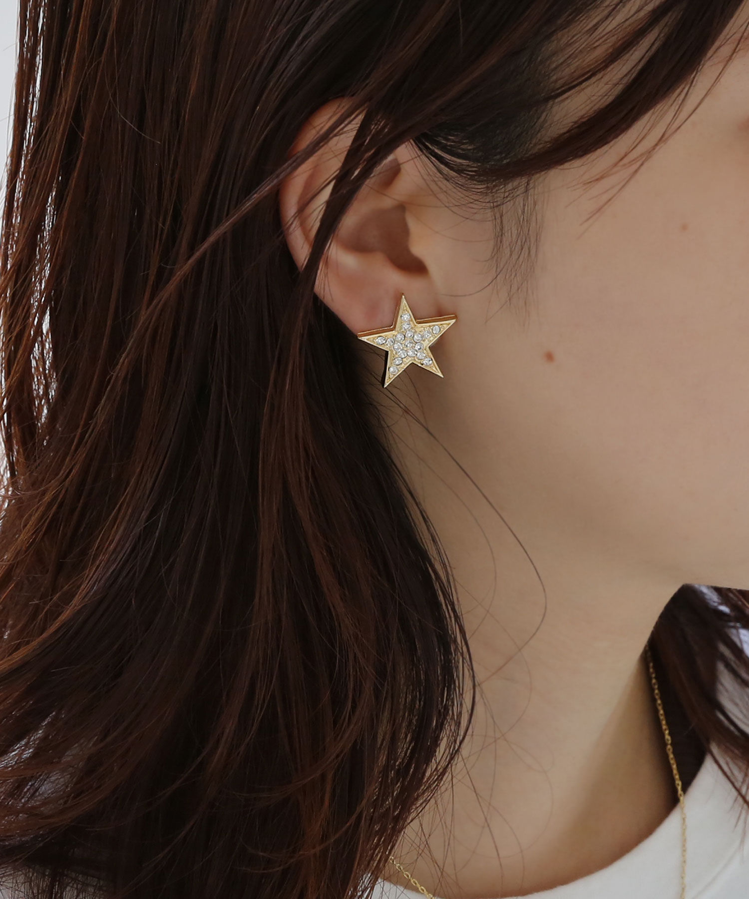  「パヴェスターピアス」|ピアス|ゴールド