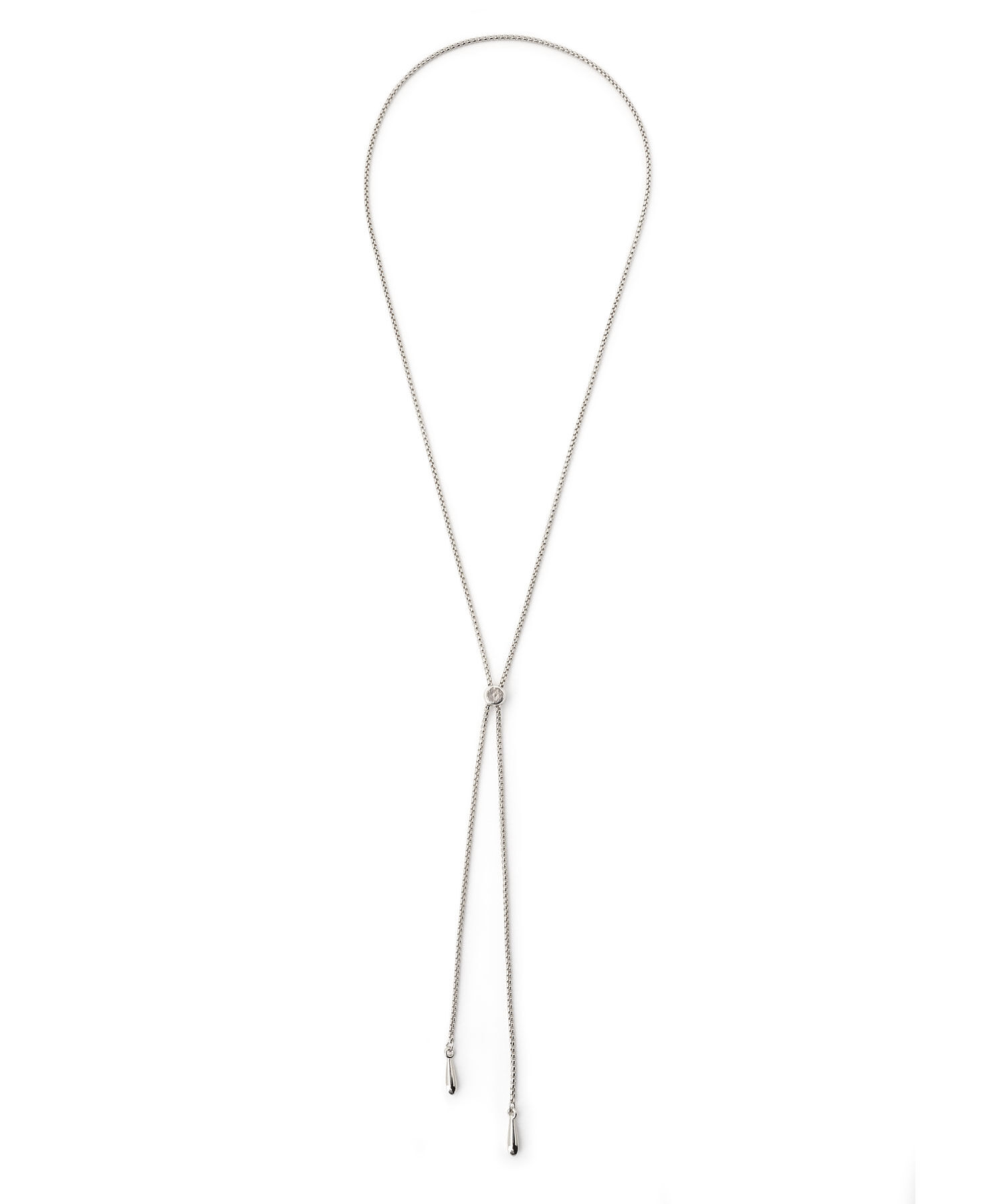  「ポイントトップ チェーンループタイ/ロングネックレス」|ネックレス|