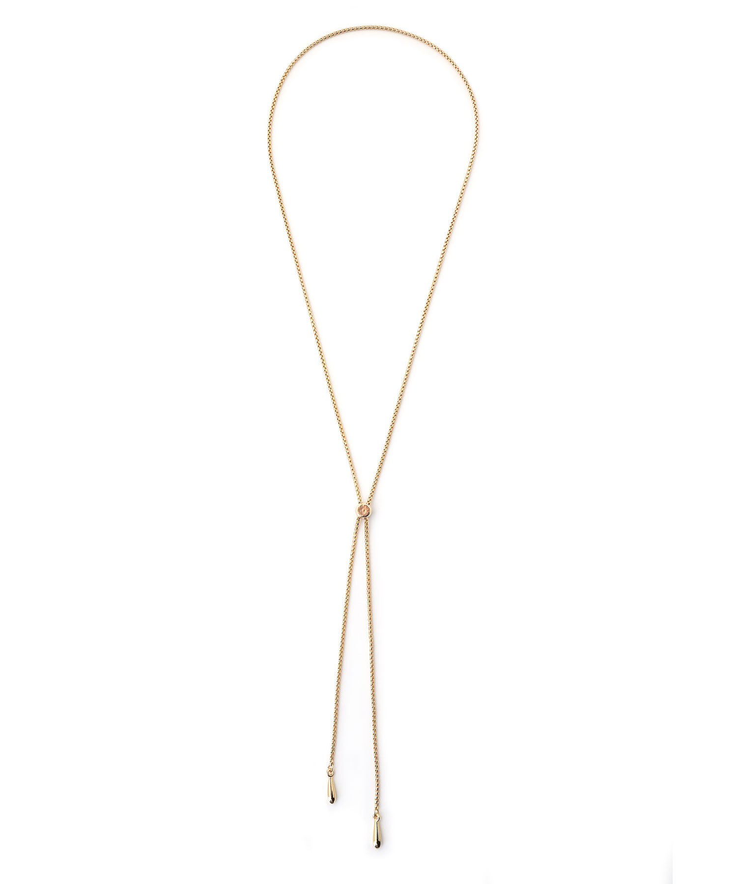  「ポイントトップ チェーンループタイ/ロングネックレス」|ネックレス|