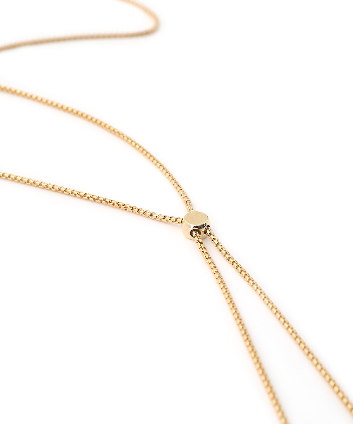  「ポイントトップ チェーンループタイ/ロングネックレス」|ネックレス|