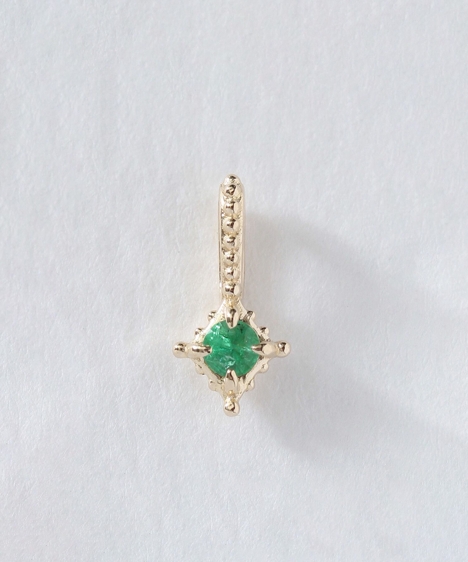 NOIR DE POUPEE「K10 誕生石チャーム【ネックレスチャーム】4月・5月・7月・9月」|ネックレス|GRN