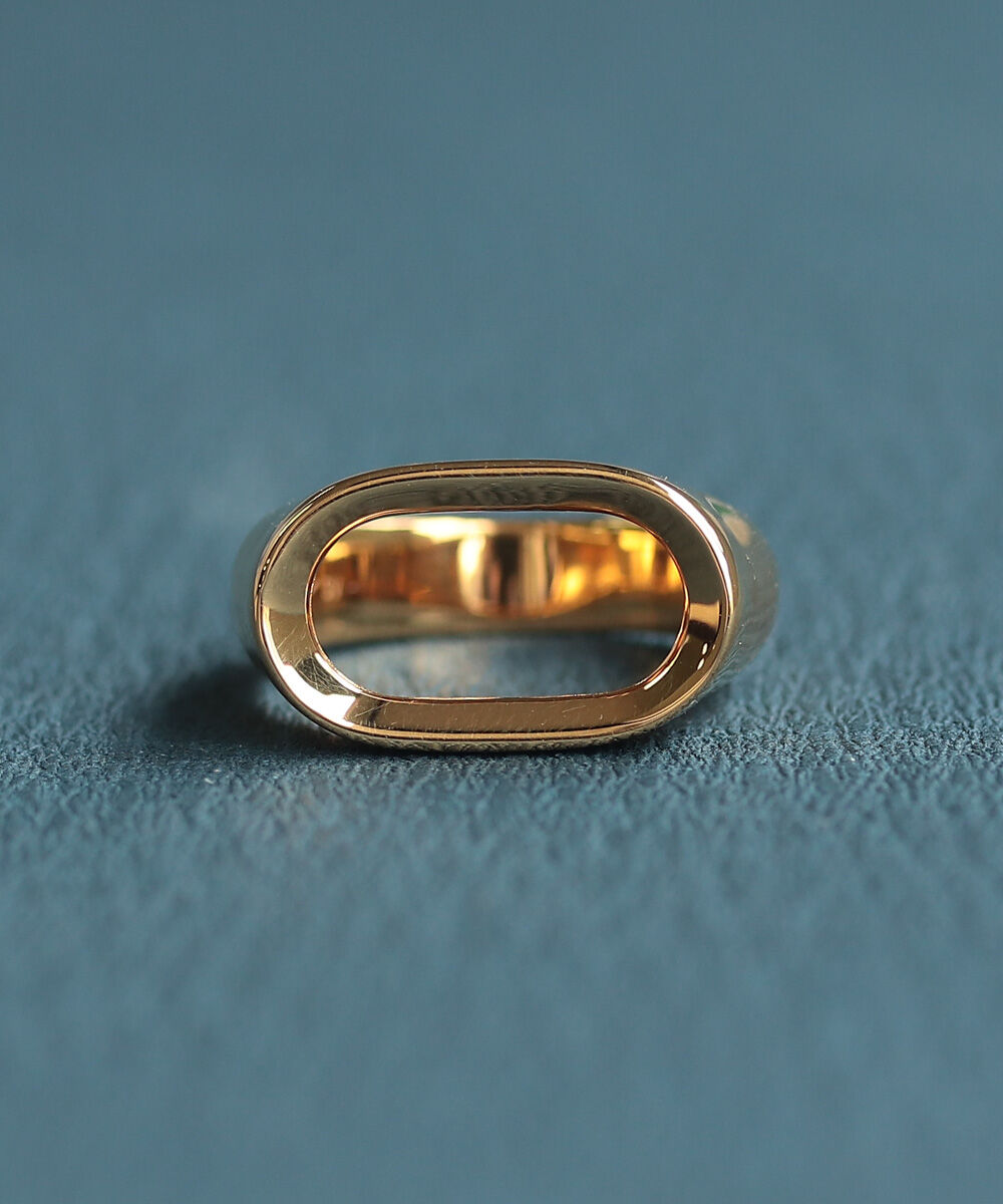 NOIR DE POUPEE「Two as one silver925 シグネットフレームリング ペア」|リング|