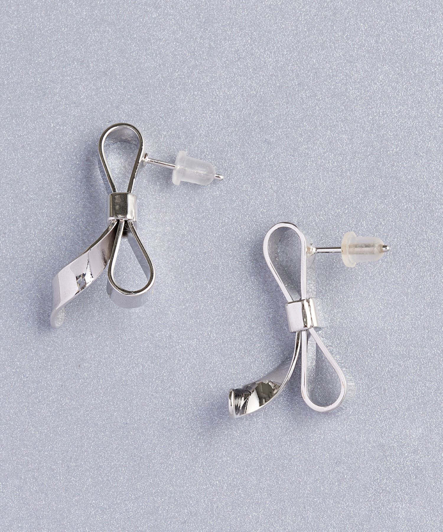 Phoebe「ニュアンスリボンピアス　シルバー」|ピアス|