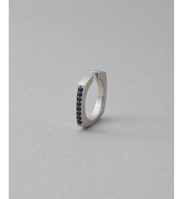 ete「[カラーリスト] ビジュー リバーシブル イヤーカフ プラチナム」|イヤーカフ|A