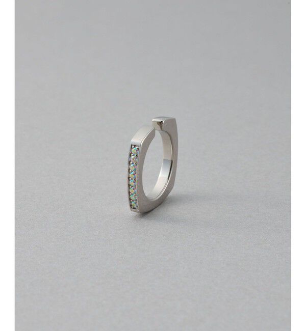 ete「[カラーリスト] ビジュー リバーシブル イヤーカフ プラチナム」|イヤーカフ|