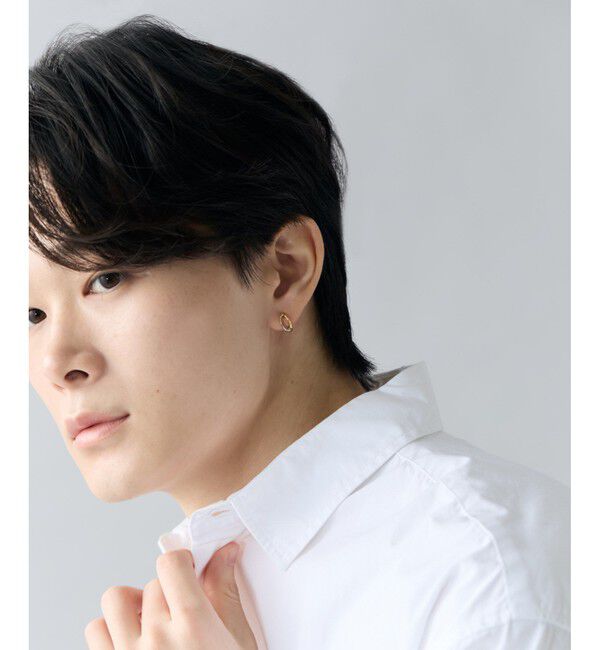 Jouete「[スナップイヤリング] ダブルライン コンビカラー」|イヤリング|