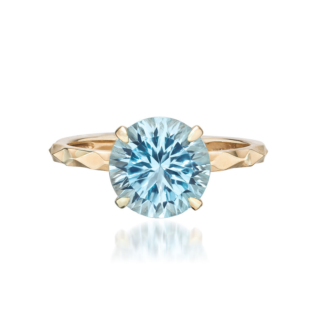 STAR JEWELRY「CONCAVE FLASH」|リング|イエローゴールド