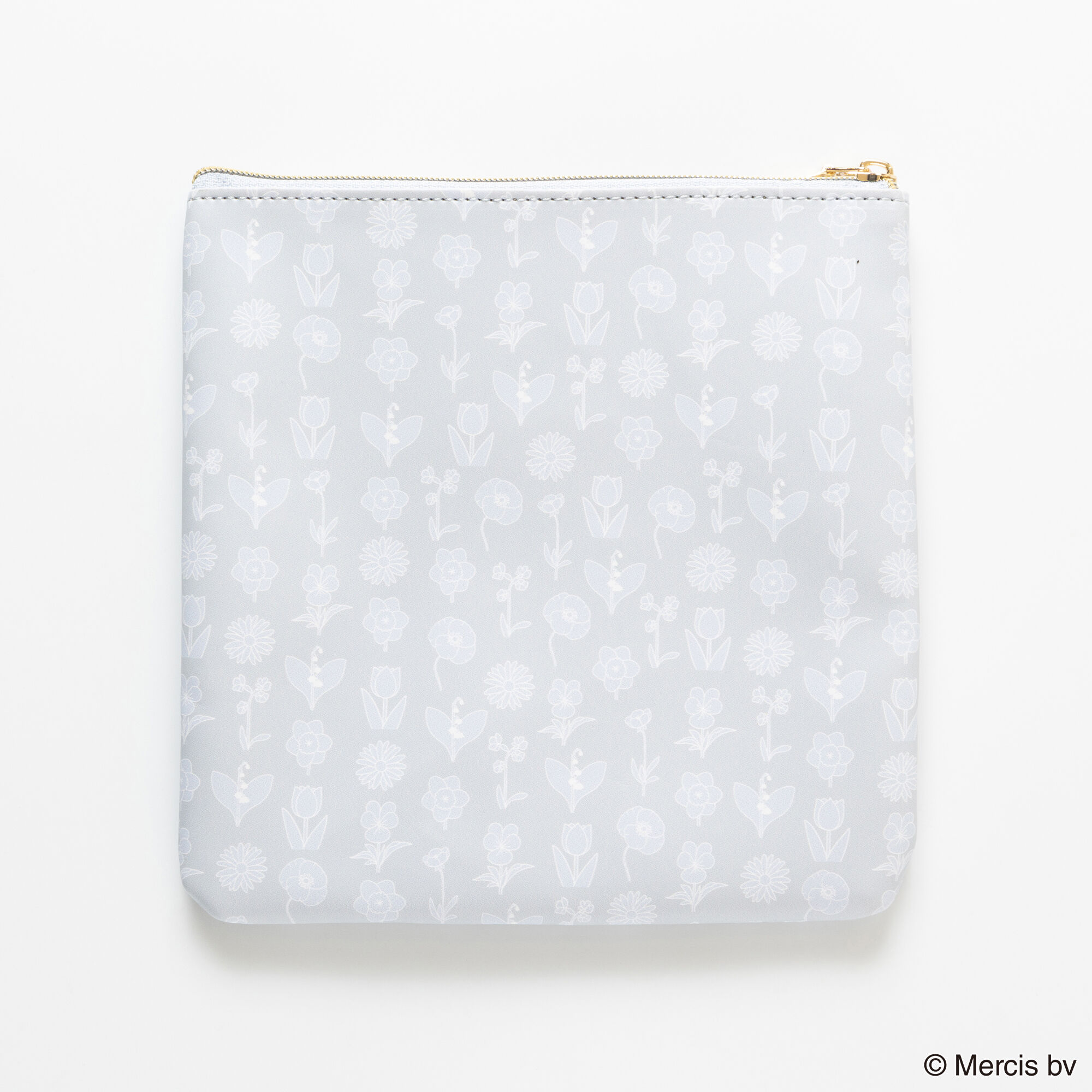  「MIFFY FLOWER APPLIQUE フラットポーチ」|ポーチ|