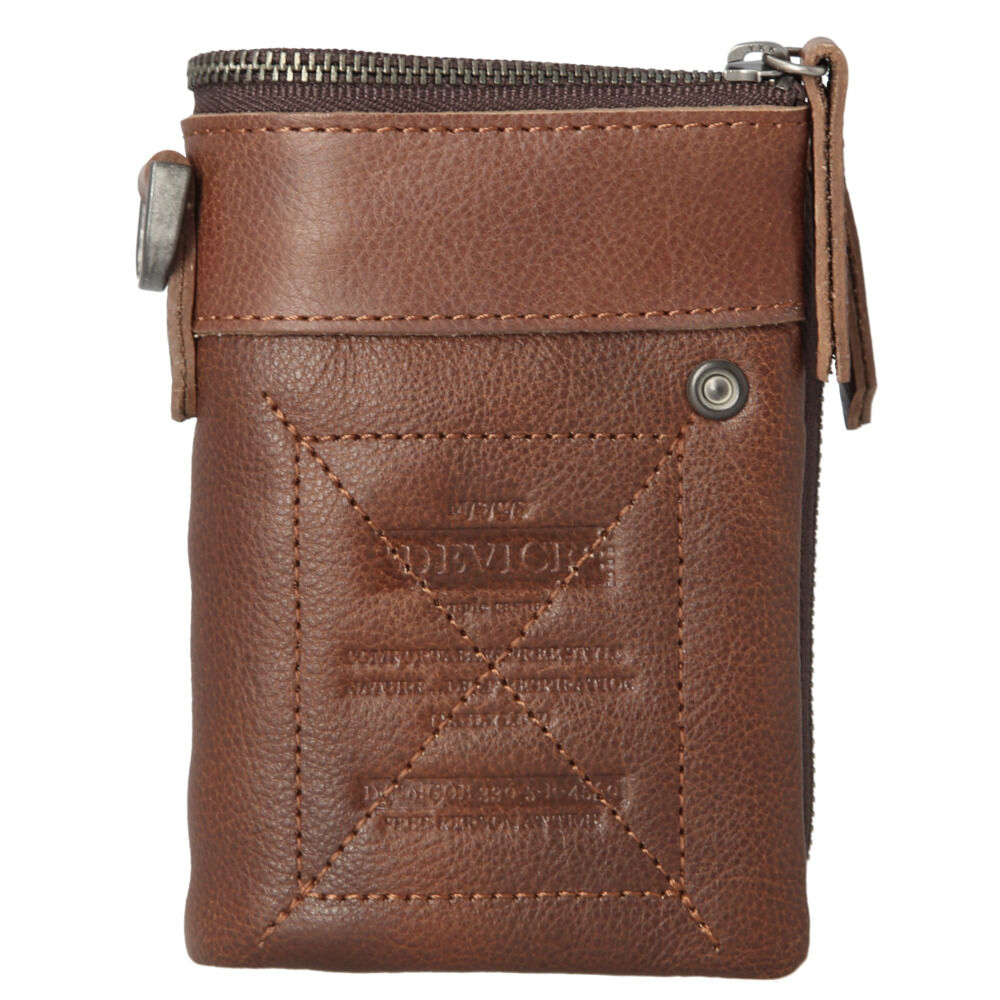 BACKYARD FAMILY「財布 メンズ 二つ折り カードがたくさん入る 通販 ファスナー 二つ折り財布 大容量 ポケット」|財布|ブラウン1