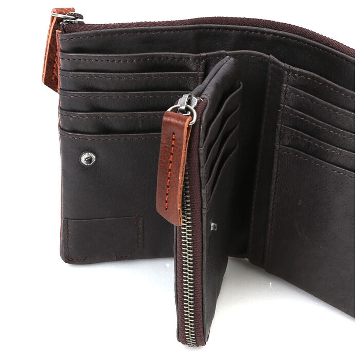 BACKYARD FAMILY「財布 メンズ 二つ折り カードがたくさん入る 通販 ファスナー 二つ折り財布 大容量 ポケット」|財布|