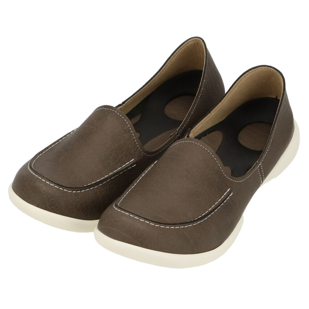 BACKYARD FAMILY「リゲッタ 靴 レディース 通販 ドライビングシューズ  ローファー コンフォートシューズ 運転」|スリッポン|グレー2