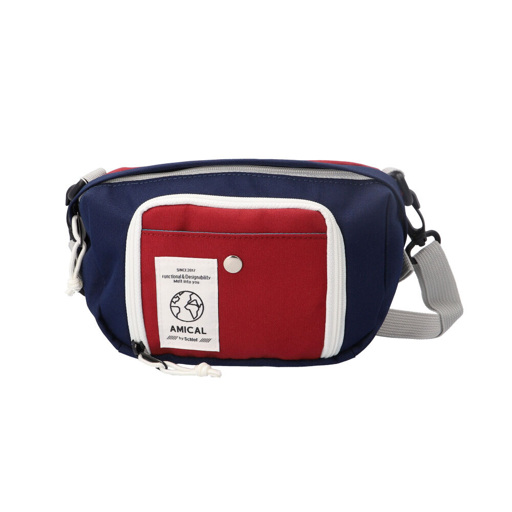 BACKYARD FAMILY「AMICAL アミカル ミニショルダーバッグ 通販 AMC1-002 蛇腹ポケット」|ショルダー・メッセンジャー|ブルー2