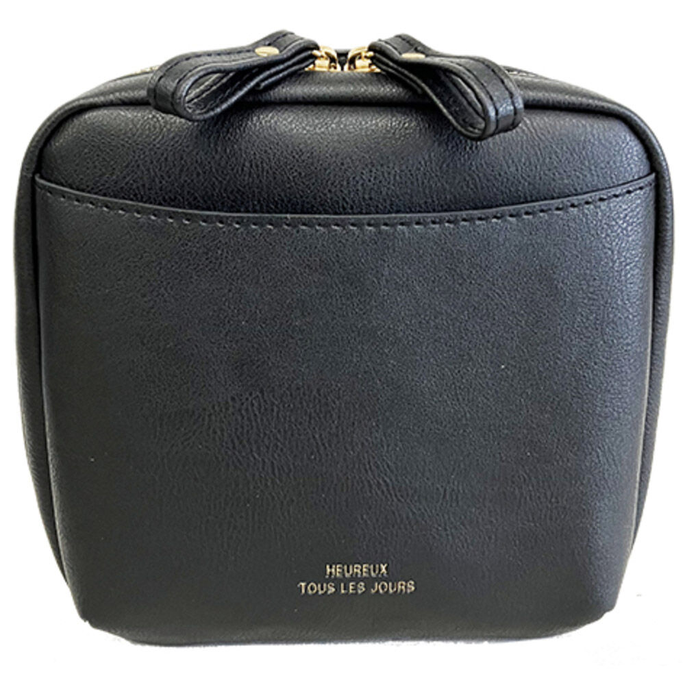 BACKYARD FAMILY「ポーチ 小物入れ 16cm 通販 メイクポーチ 化粧ポーチ コスメポーチ 小物入れ 縦型 仕切り」|ポーチ|ブラック1