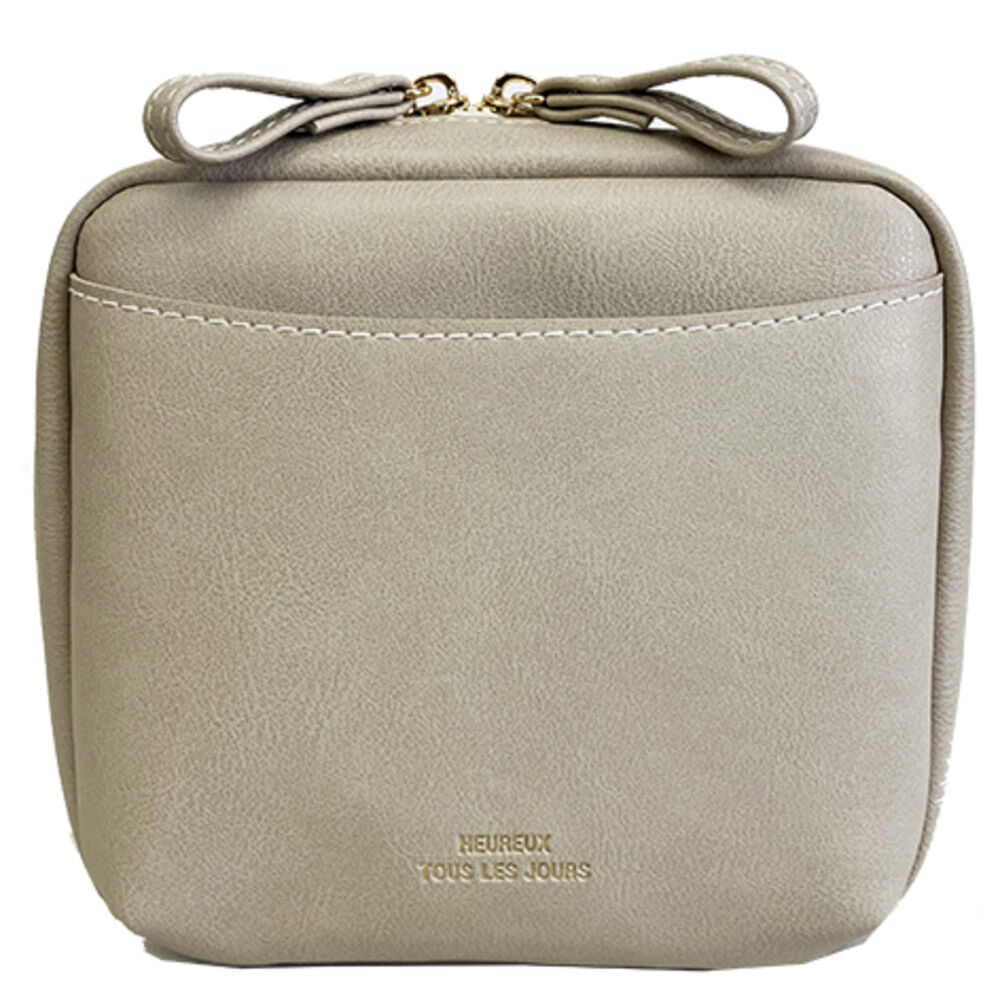 BACKYARD FAMILY「ポーチ 小物入れ 16cm 通販 メイクポーチ 化粧ポーチ コスメポーチ 小物入れ 縦型 仕切り」|ポーチ|ベージュ1