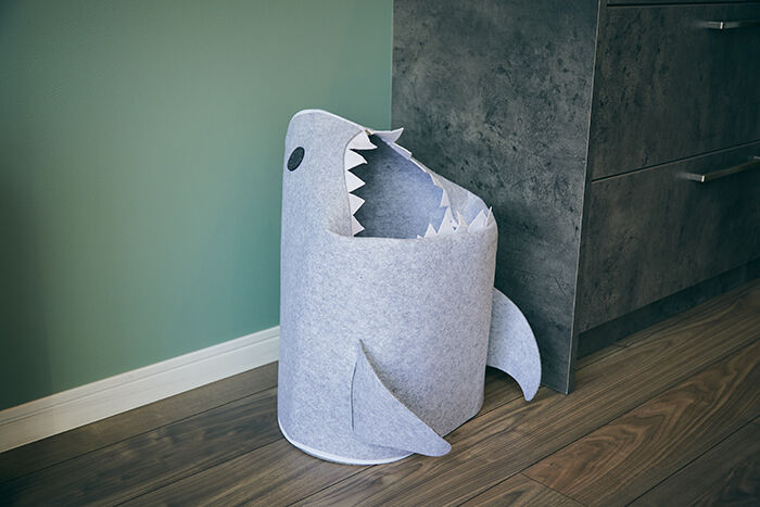 BACKYARD FAMILY「収納ボックス 布 折りたたみ 楽天 おもちゃ 収納 玩具 折りたたみフェルトストレージ shark」|その他|