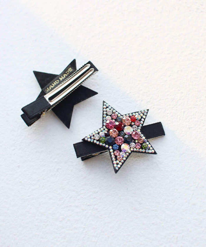 BACKYARD FAMILY「ヘアクリップ キッズ 通販 ヘア クリップ 48472102 プラハジルコニアスターヘアクリップ」|その他|