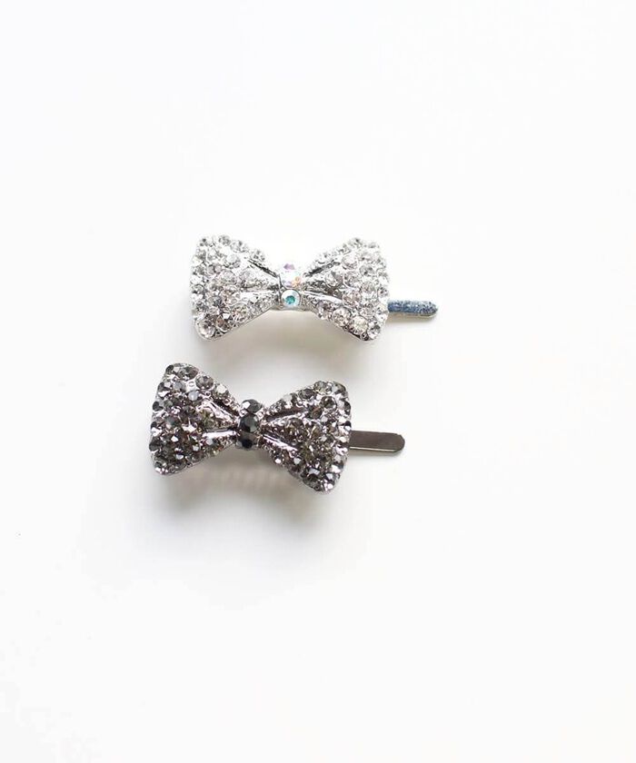 BACKYARD FAMILY「ヘアクリップ リボン 小さめ 通販 ヘア クリップ ヘアピン 髪飾り 髪留め キッズ 女の子 子供」|その他|