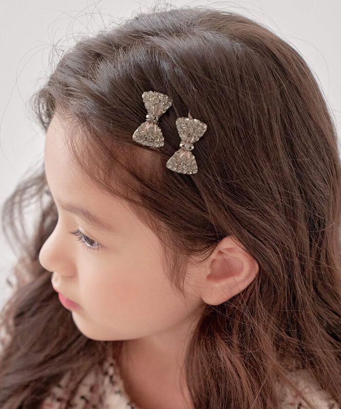 BACKYARD FAMILY「ヘアクリップ リボン 小さめ 通販 ヘア クリップ ヘアピン 髪飾り 髪留め キッズ 女の子 子供」|その他|